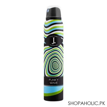 junaid jamshed j. funky wave femme perfume body spray, for women, 200ml main image