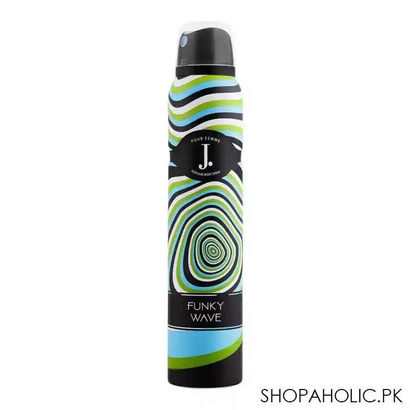 junaid jamshed j. funky wave femme perfume body spray, for women, 200ml main image