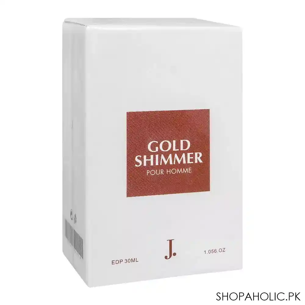 junaid jamshed j. gold shimmer pour homme eau de parfum, for men, 30ml image2