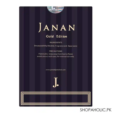 junaid jamshed j. janan gold edition eau de parfum, 100ml image3