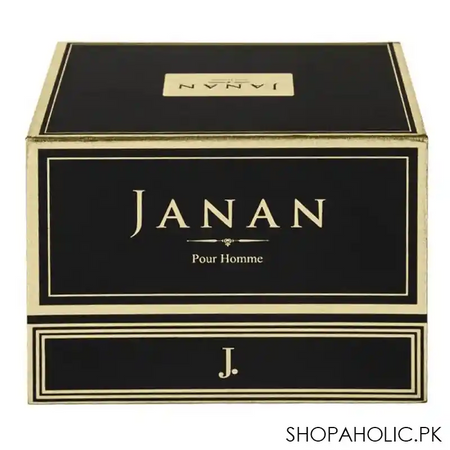 junaid jamshed j. janan gold pour homme for men set, eau de parfum + body spray + beard oil main image