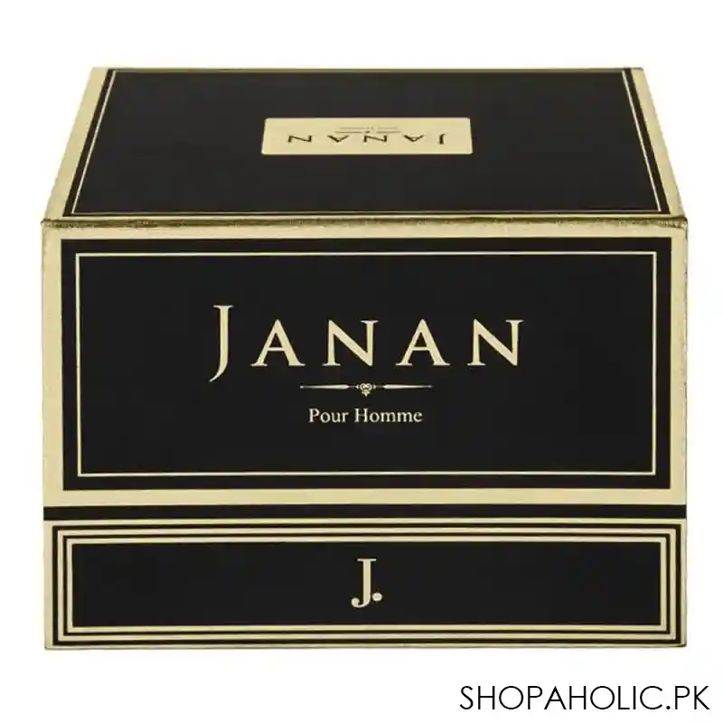 junaid jamshed j. janan gold pour homme for men set, eau de parfum + body spray + beard oil main image