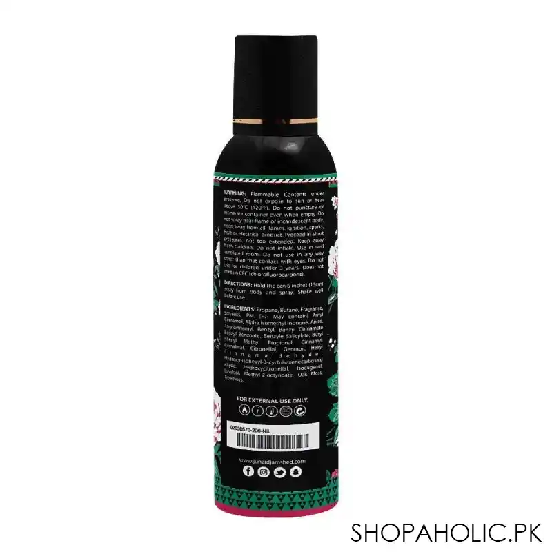 junaid jamshed j. senses perfume body spray, for women, 200ml image2