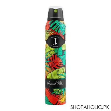 junaid jamshed j. tropical bliss femme perfume body spray, for women, 200ml main image