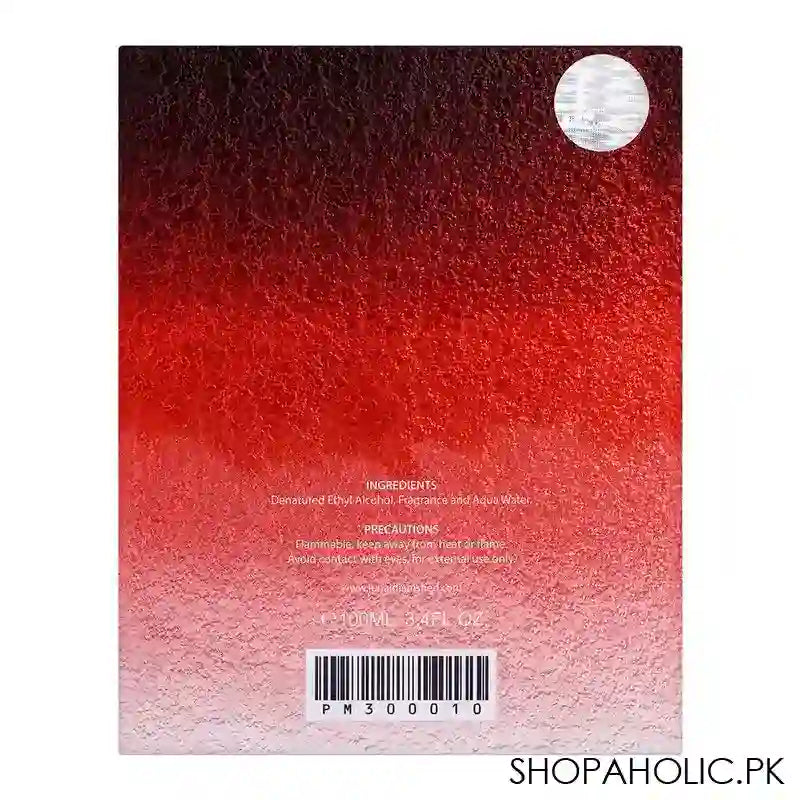 Junaid Jamshed Khumar Red, Eau de Parfum, For Men, 100ml - Image 3