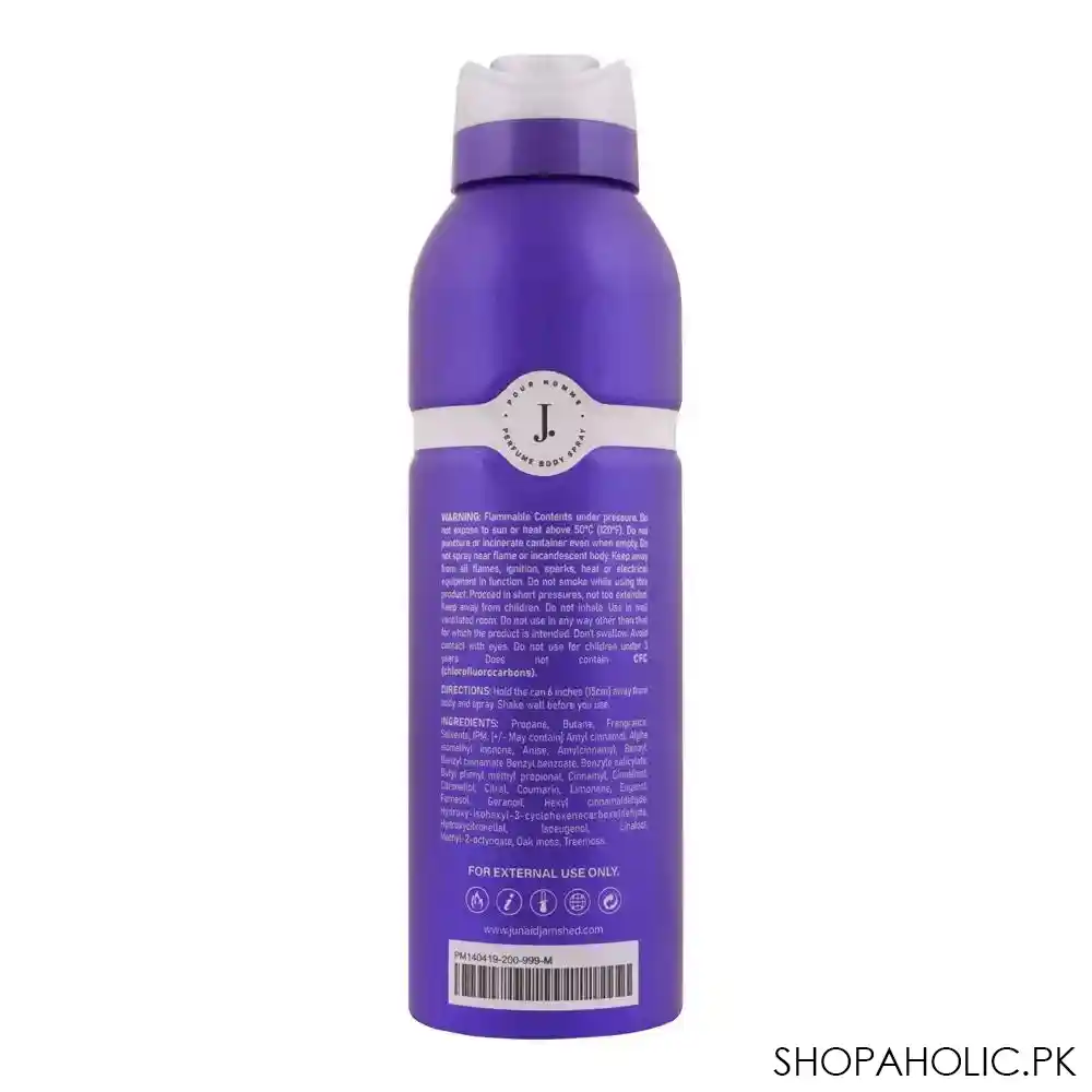 junaid jamshed ocean perfume body spray, 200ml image2