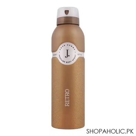 junaid jamshed retro perfume body spray, 200ml main image