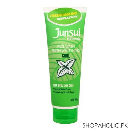 junsui cool facial wash with whitening, 100g main image