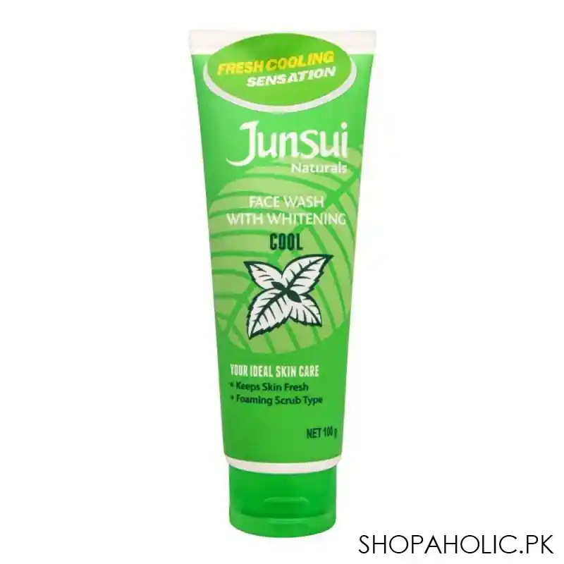 junsui cool facial wash with whitening, 100g main image