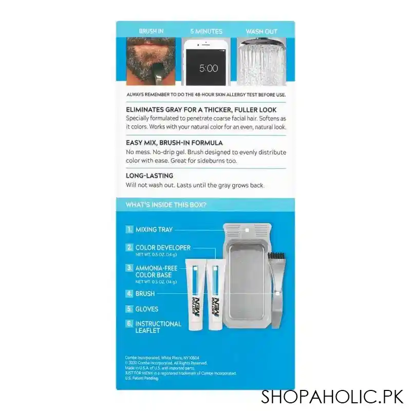 just for men beard color, darkest brown, m 50 image2