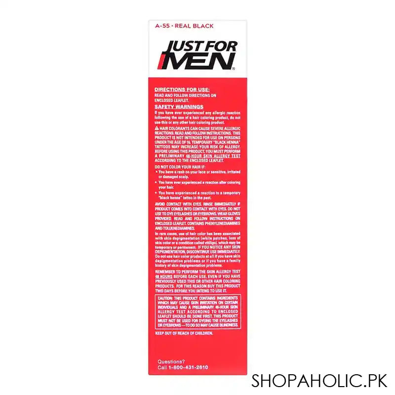 Just For Men Easy Comb-In Color, A-55 Real Black - Image 6