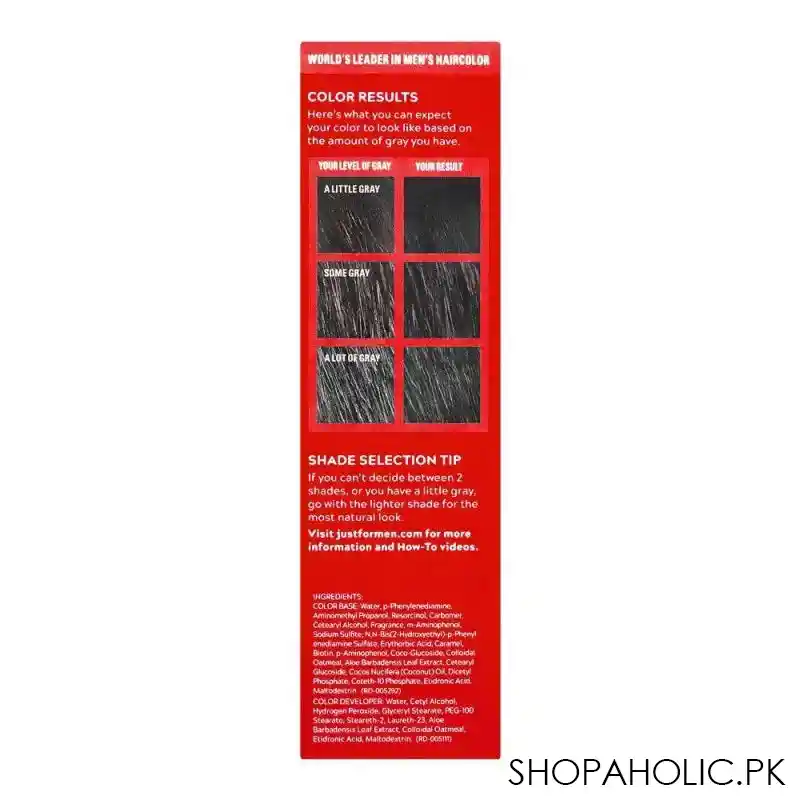 just for men hair color, darkest brown, h 50 image3