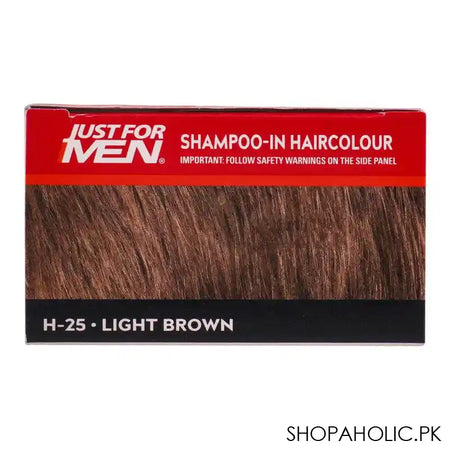 Just For Men Shampoo-In Hair Colour, H-25 Light Brown - Image 5