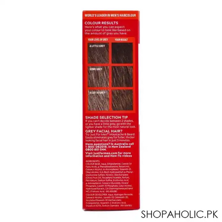 just for men shampoo in hair colour, h 45 dark brown image4
