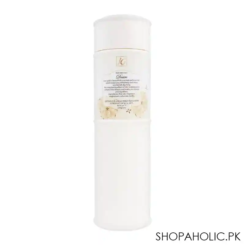 just gold desire perfumed talcum powder, 250g image2