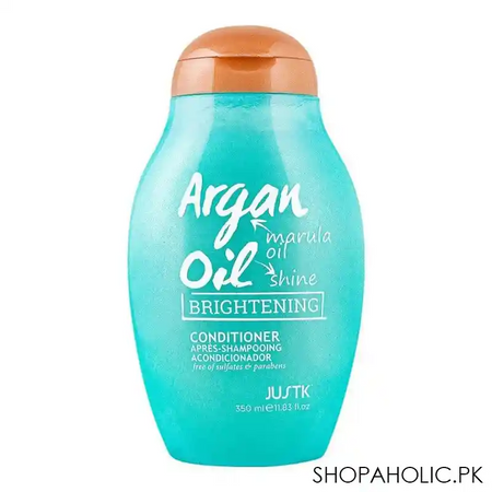 justk argan oil, marula oil, shine brightening conditioner, 350ml main image