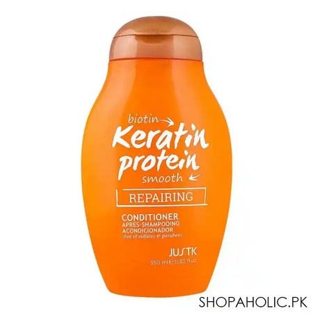 justk biotin, keratin protein, smooth repairing conditioner, 350ml main image