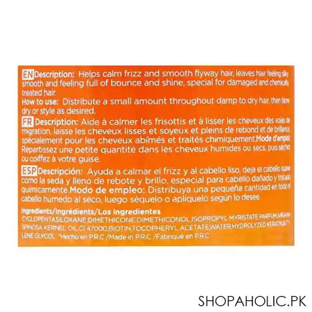 justk biotin, keratin protein, smooth repairing hair serum, 50ml image3