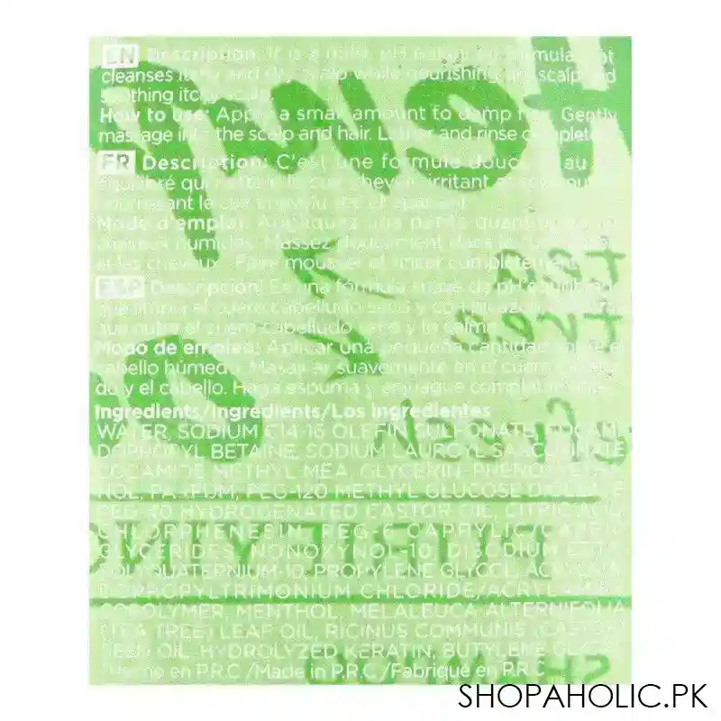 justk hemp oil, tea tree, refresh purifying shampoo, 350ml image3