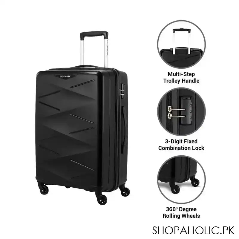 Kamiliant Luggage Triprism, Small, 55x37.5x24 cm, Black - Image 4