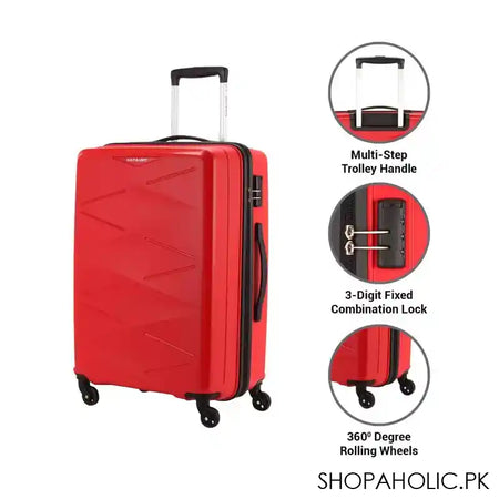 Kamiliant Luggage Triprism, Small, 55x37.5x24 cm, Red - Image 6