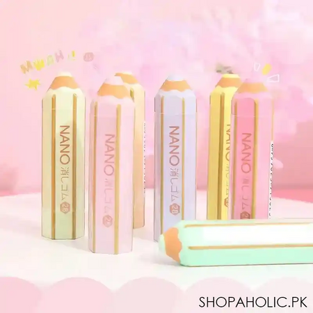 kawaii pencil shape rubber image4