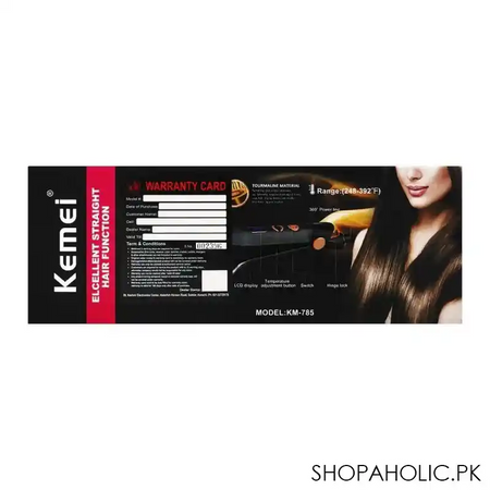 kemei elcellent straight hair function, km 785 image3