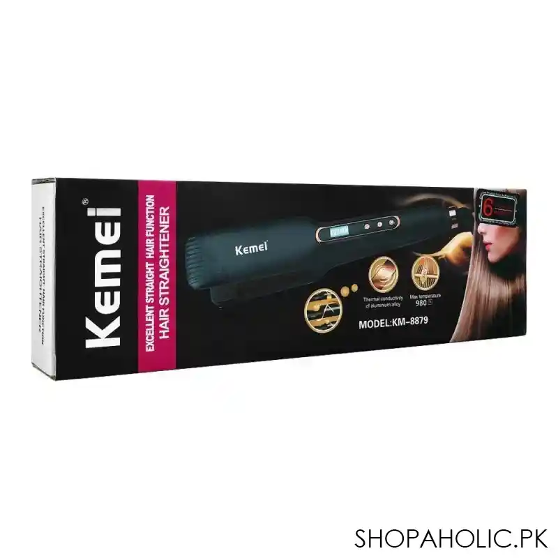kemei hair straightener excellent straight hair function, km 8879 image2