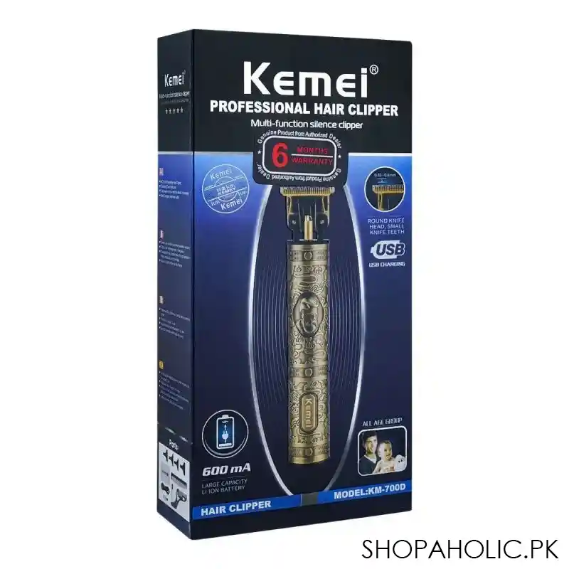 kemei professional multi function silence hair clipper, km 700d image2