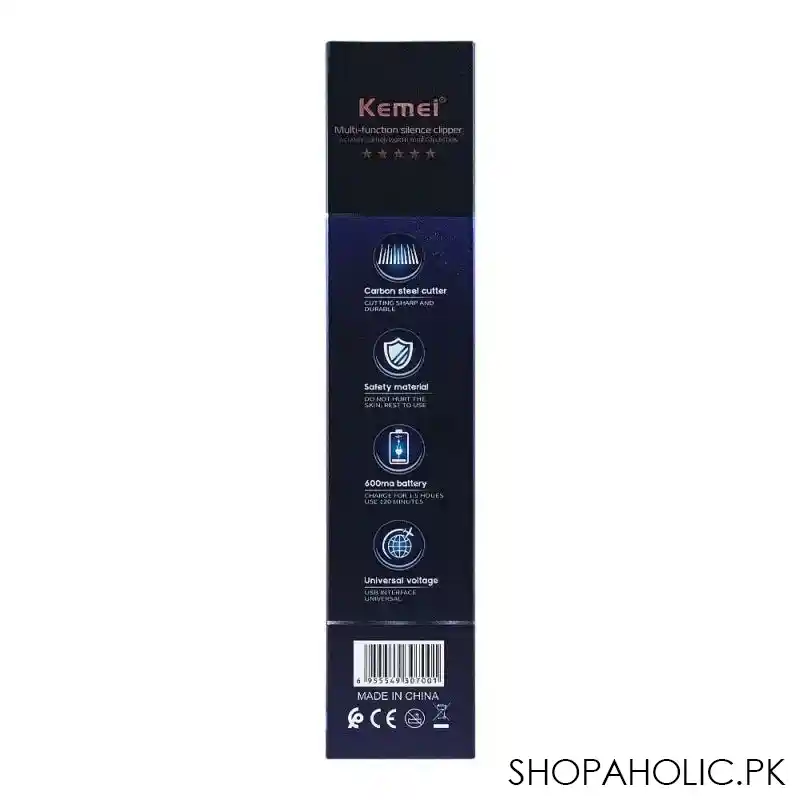 kemei professional multi function silence hair clipper, km 700d image5