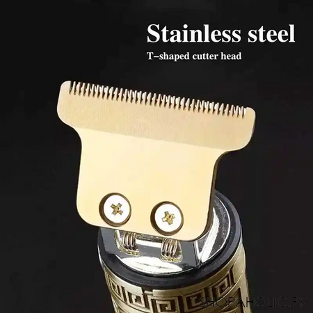 kemei vintage t9 rechargeable professional hair clipper for beard and haircut style trimmer with four clips image4