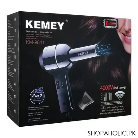 kemey professional hair dryer, km 9841 image2