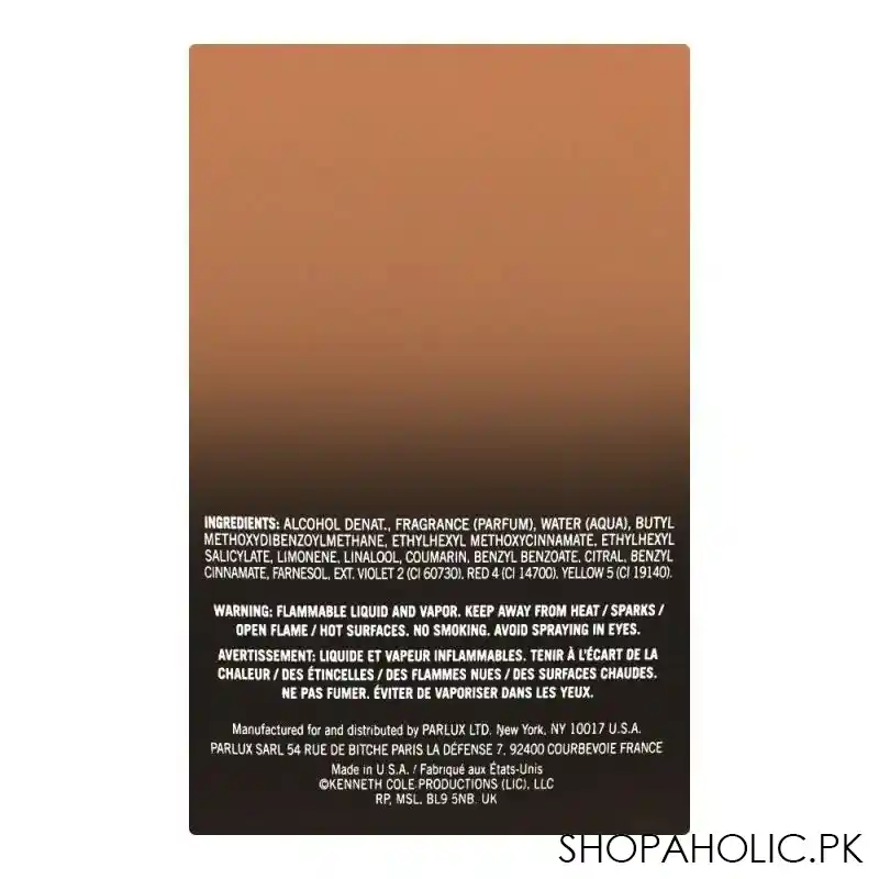 kenneth cole copper black eau ce toilette, fragrance for men, 100ml image2