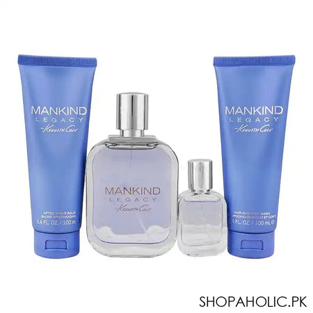 Kenneth Cole Mankind Legacy Perfume Set, Eau de Toilette 100ml and 10ml+Aftershave 100ml+Hair & Body Wash 100ml - Main Image