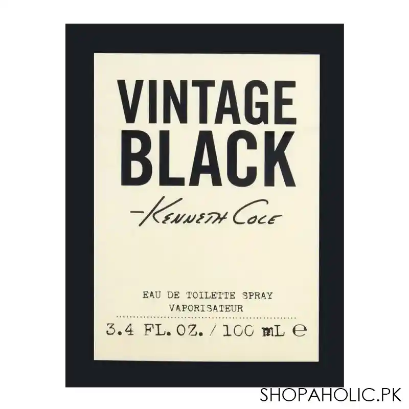 kenneth cole vintage black eau de toilette 100ml image2