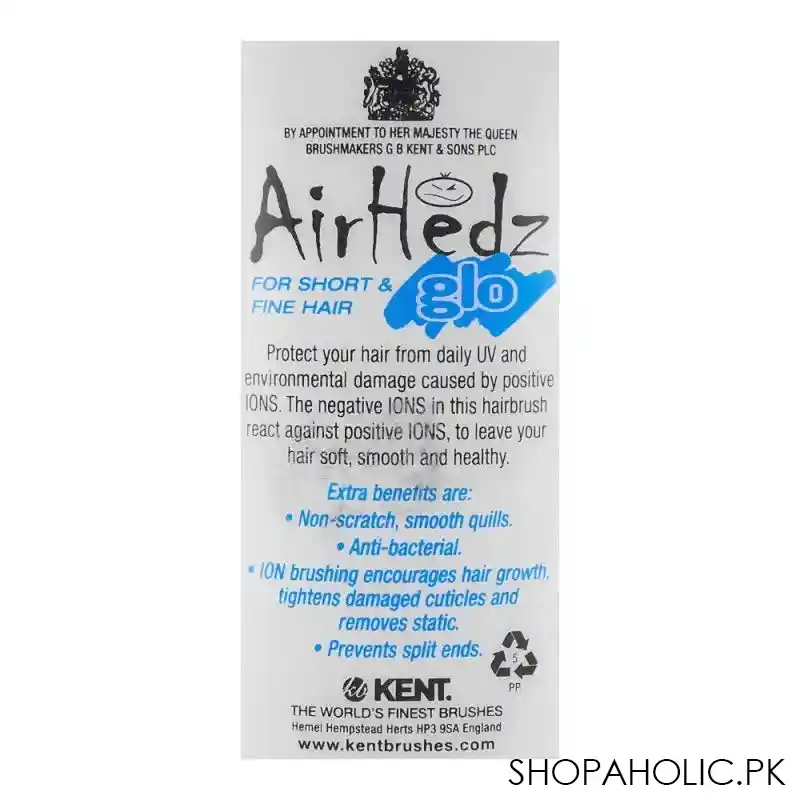 kent air hedz glo hair brush, purple, ahgl002 image3