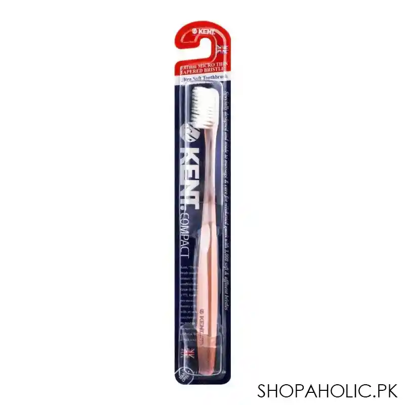 kent compact toothbrush ultra soft, pink main image