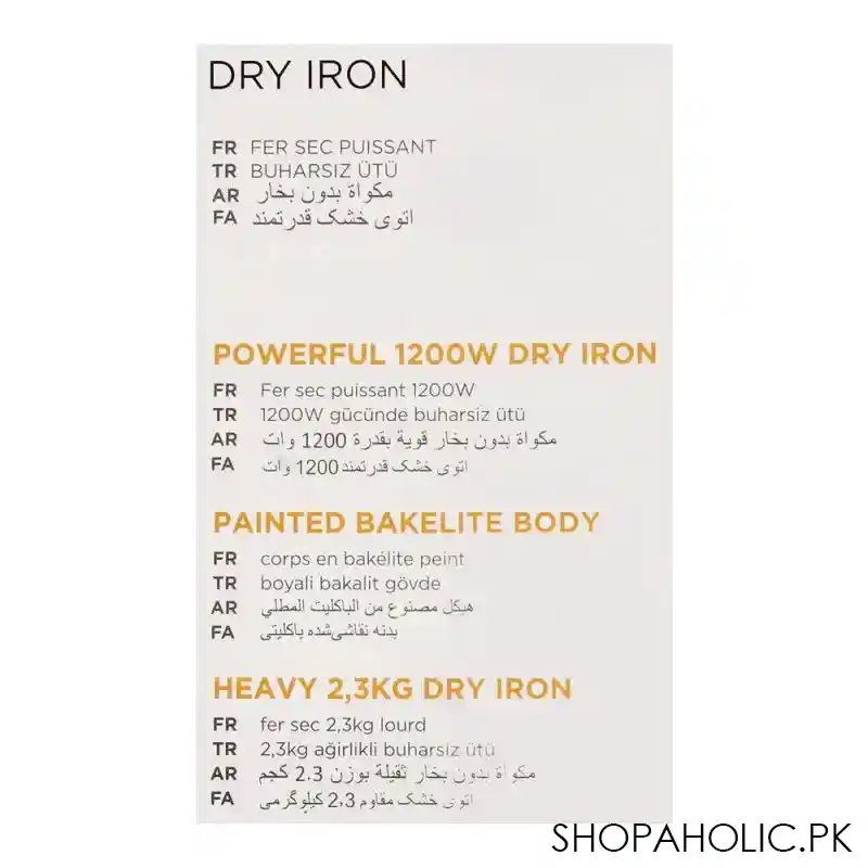 kenwood dry iron, 1200w, dim 40 image5
