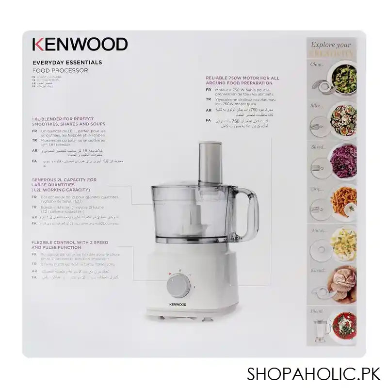 Kenwood Everyday Essentials Food Processor, FDP-03WH - Image 3