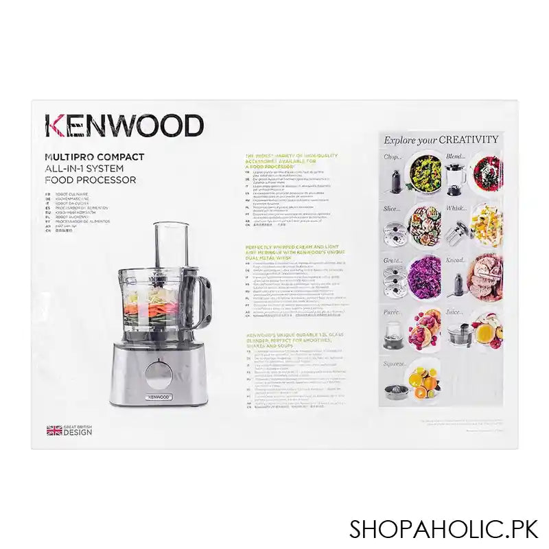 Kenwood Multi Pro Compact Food Processor, 800W, FDM-307SS - Image 3
