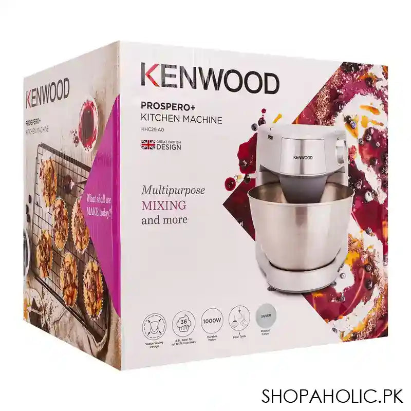 Kenwood Prospero+ Kitchen Machine Mixer, 4.3L, Silver, KHC-29.AO - Image 4
