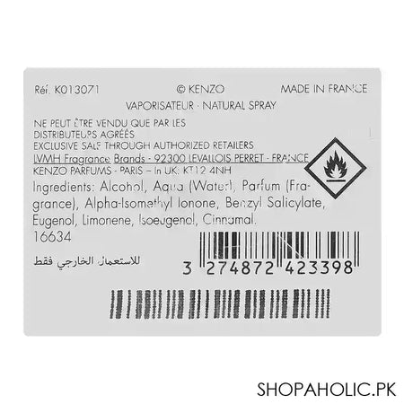 Kenzo Homme, Eau de Toilette, For Men, 110ml - Image 3