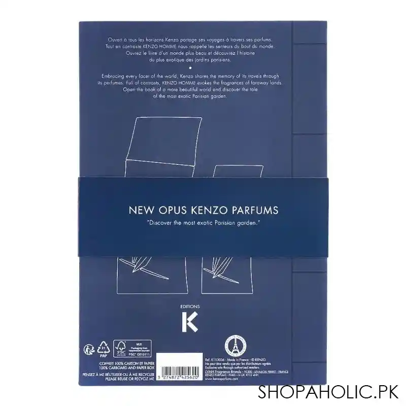 kenzo homme set, edp, 100ml + edp 30ml, fragrance for men image3