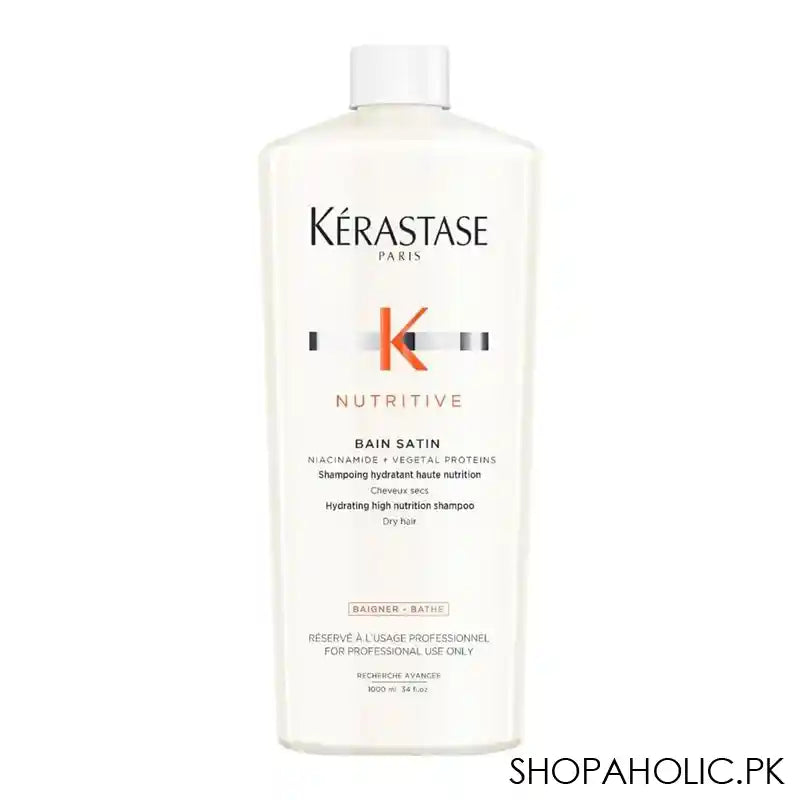 Kerastase Nutritive Bain Satin Shampoo, For Dry Hair Types, 1000ml - Main Image