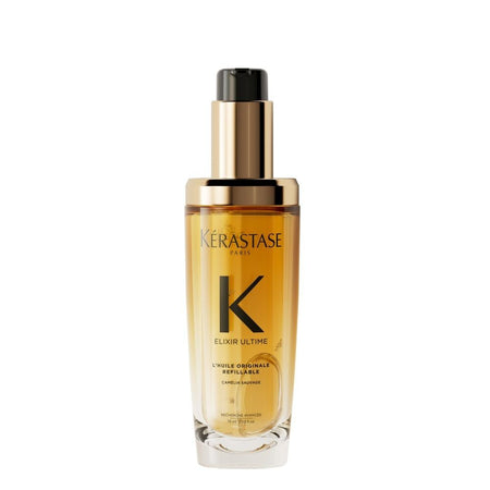 Kerastase Elixir Ultime Refillable Hair Oil - Hydrates & Smoothes Frizz, Adds Shine, With Wild Camellia, Nourishes & Strengthens Hair, 75ml - Main Image