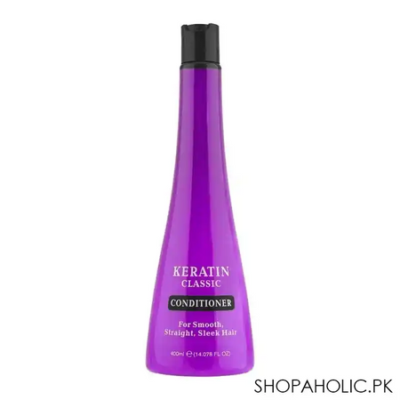 keratin classic conditioner, for smooth, straight, sleek hair,  400ml main image