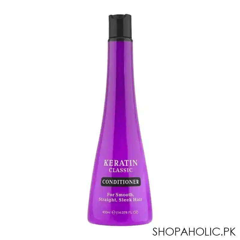 keratin classic conditioner, for smooth, straight, sleek hair,  400ml main image