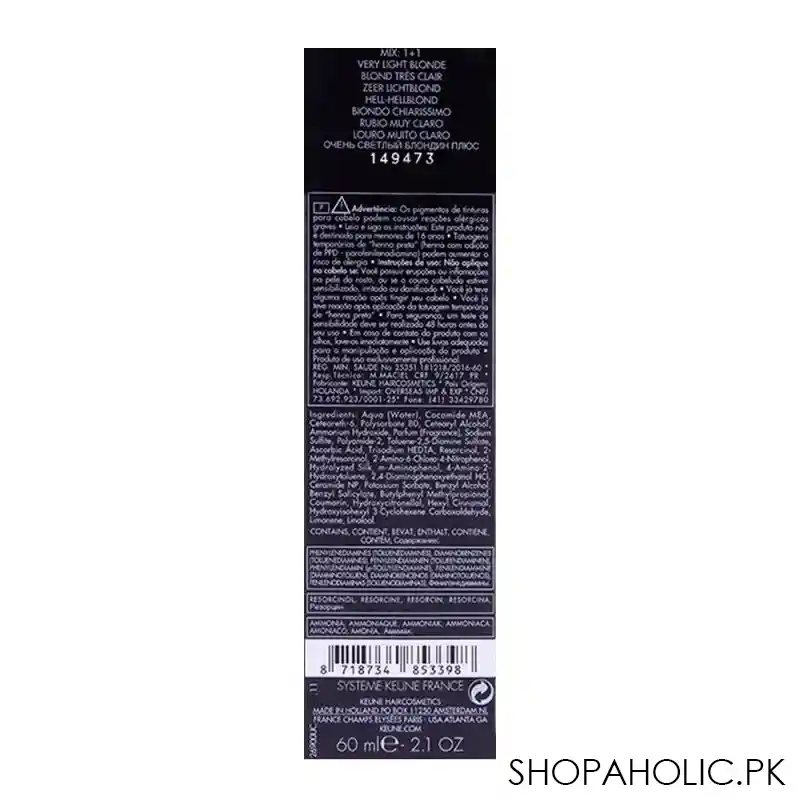 keune tinta color ultimate cover 9.00 very light blonde image3