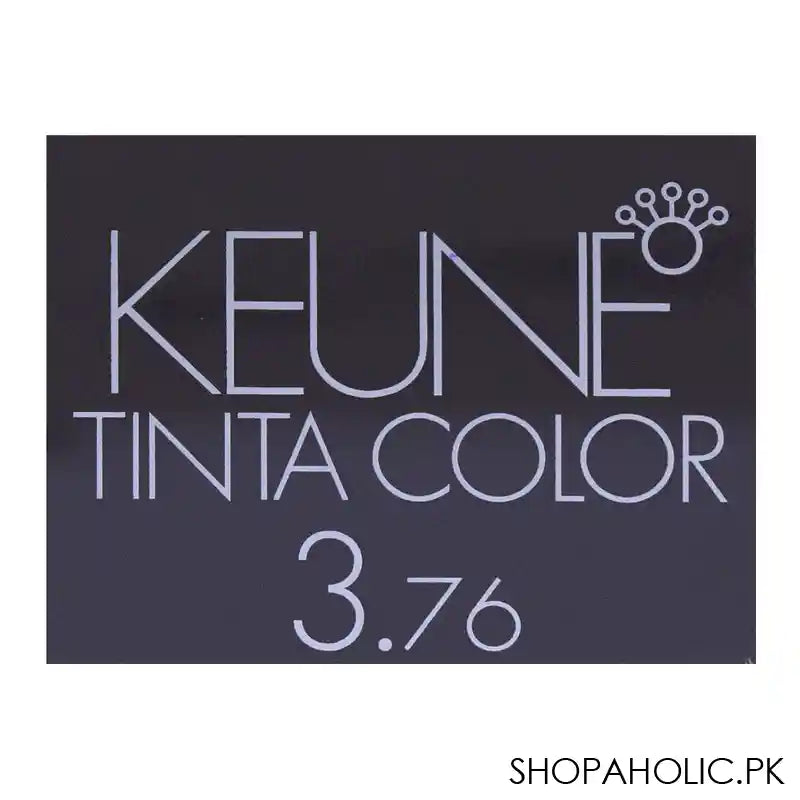 Keune Tinta Hair Color 3.76 Dark Violet Red Brown - Image 5