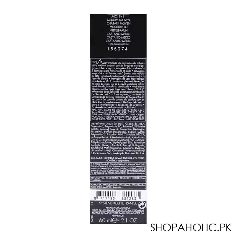 Keune Tinta Hair Color 4 Medium Brown - Image 4